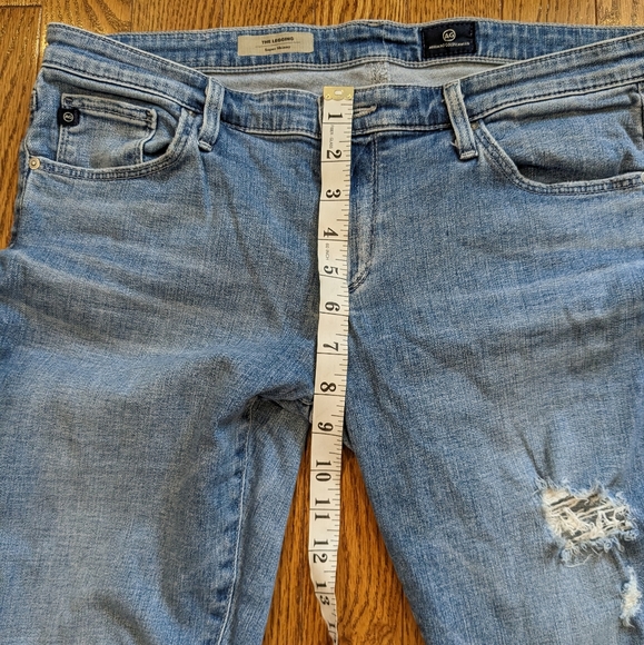 AG Adriano Goldschmied Legging Super Skinny Distressed Ripped Jeans size 31 31R - Picture 5 of 11
